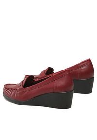 Go Soft Półbuty EST-295-14 Bordowy. Kolor: czerwony. Materiał: skóra #3