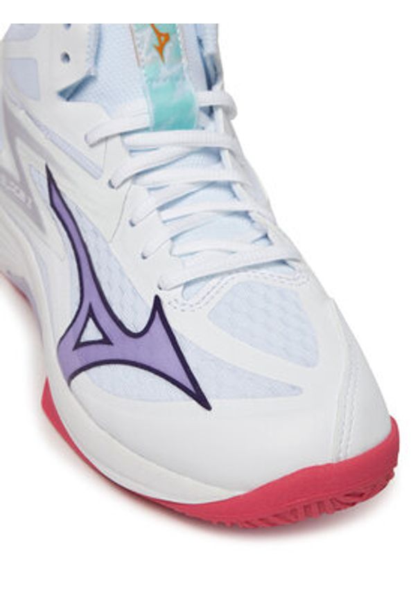 Mizuno Buty halowe Hunder Blade Z Mid V1GC2375 Biały. Kolor: biały. Materiał: materiał
