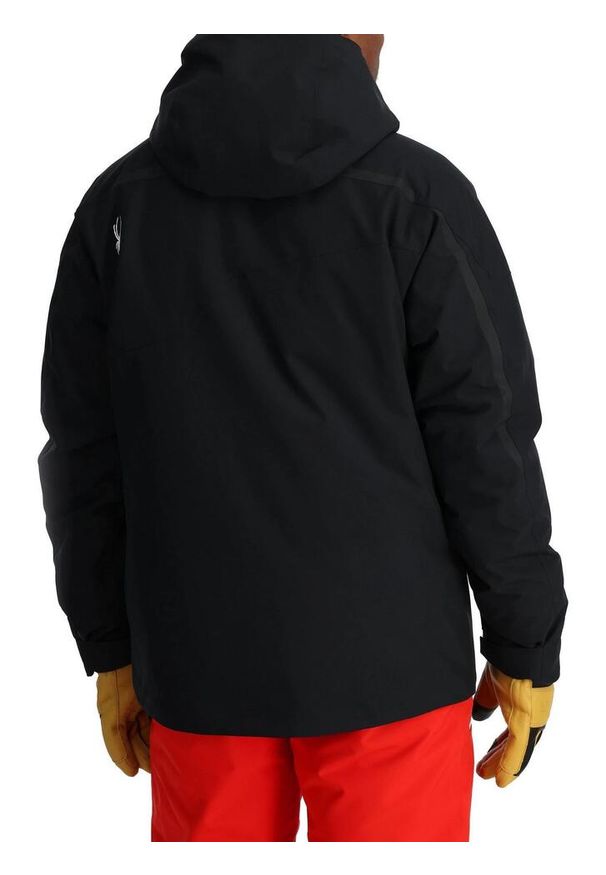 Kurtka narciarska męska Spyder Leader. Kolor: czarny. Materiał: poliester. Sezon: zima. Sport: narciarstwo