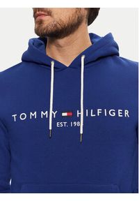 TOMMY HILFIGER - Tommy Hilfiger Bluza Logo MW0MW11599 Niebieski Regular Fit. Kolor: niebieski. Materiał: bawełna #4