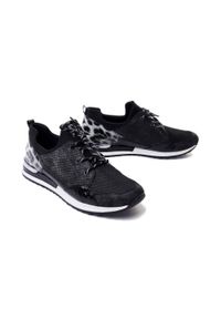 Rieker Remonte - RIEKER REMONTE R2503-45 grey combination, półbuty/sneakersy damskie. Zapięcie: sznurówki. Kolor: niebieski #1