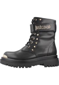 Just Cavalli - JUST CAVALLI FONDO BOURNE Czarny. Kolor: czarny. Materiał: syntetyk, tkanina. Styl: sportowy