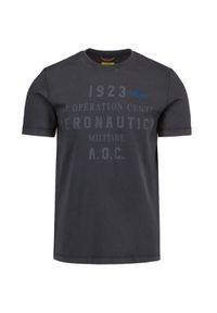 Aeronautica Militare - T-shirt AERONAUTICA MILITARE. Materiał: bawełna. Długość rękawa: krótki rękaw. Długość: krótkie. Wzór: nadruk. Styl: klasyczny #1