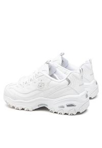 skechers - Skechers Sneakersy Play On 11949/WSL Biały. Kolor: biały. Materiał: skóra