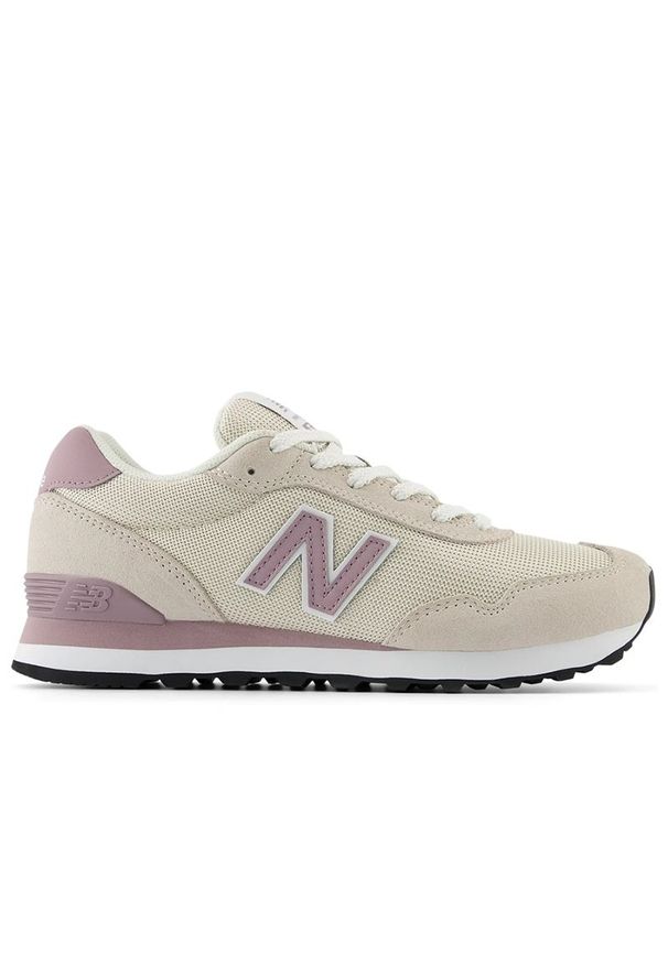 Buty New Balance WL515CGR - beżowe. Okazja: na co dzień. Kolor: beżowy. Materiał: guma, zamsz, materiał, syntetyk. Szerokość cholewki: normalna