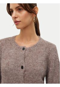 Vero Moda Kardigan Novah 10320496 Brązowy Regular Fit. Kolor: brązowy. Materiał: syntetyk #4