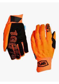Rękawiczki rowerowe 100% Cognito Smart Shock. Kolor: pomarańczowy