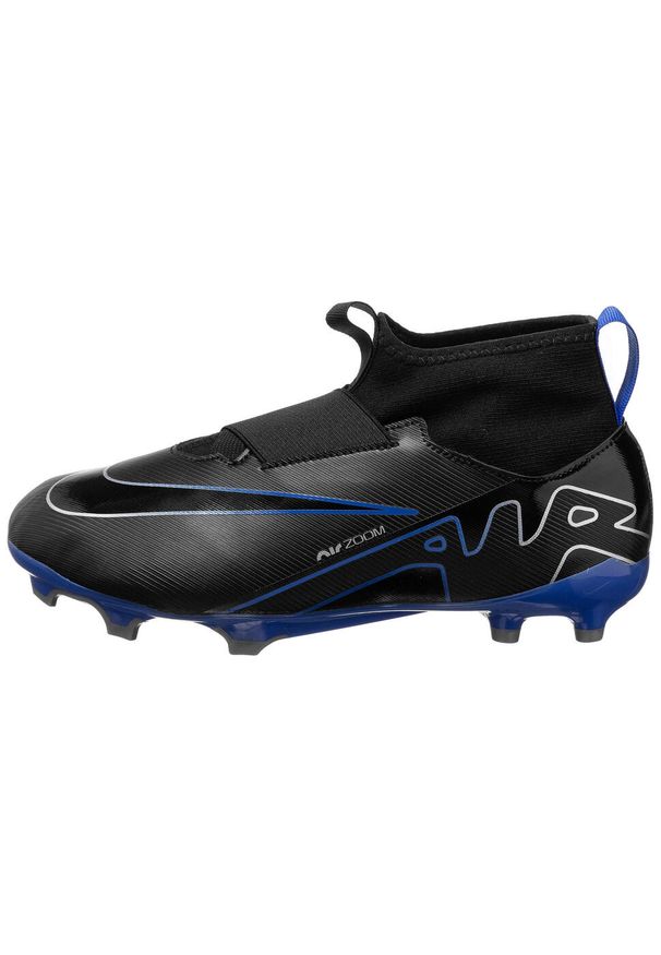 Buty piłkarskie dla dzieci Nike Mercurial 9 Academy Mg. Kolor: czarny, niebieski, wielokolorowy. Materiał: syntetyk, materiał. Szerokość cholewki: normalna. Sport: piłka nożna