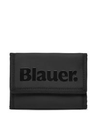 Blauer Duży Portfel Męski S5STRAP01/SPL Czarny. Kolor: czarny. Materiał: materiał