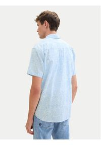 Tom Tailor Denim Koszula 1040161 Błękitny Relaxed Fit. Kolor: niebieski. Materiał: bawełna, len #5