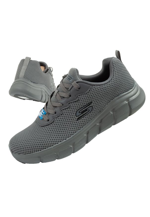 skechers - Buty sportowe męskie Skechers Bobs B Flex Chill Edge. Kolor: szary