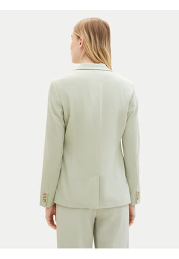 Tom Tailor Marynarka 1040327 Zielony Regular Fit. Kolor: zielony. Materiał: syntetyk
