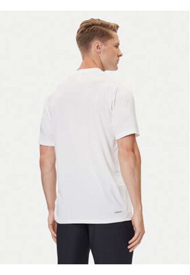 Adidas - adidas Koszulka techniczna Train Essentials Stretch Training IJ7020 Biały Regular Fit. Kolor: biały. Materiał: syntetyk