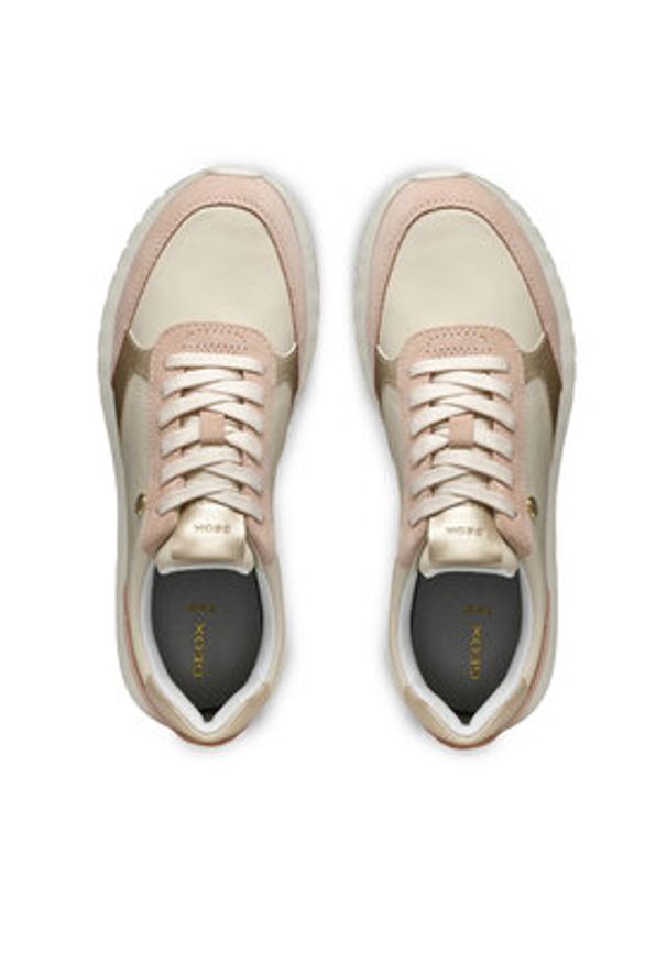 Geox Sneakersy D Sukie 2.0 D55YPC 08522 C1S8Z Beżowy. Kolor: beżowy. Materiał: skóra