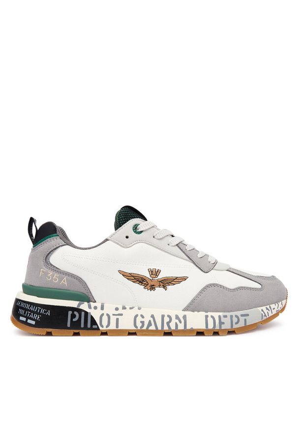 Sneakersy Aeronautica Militare. Kolor: biały