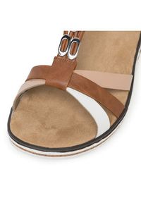 Rieker Sandały V3657-81 Brązowy. Kolor: brązowy. Materiał: syntetyk #6