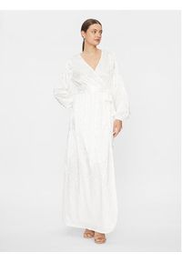 YAS Sukienka wieczorowa 26030290 Biały Regular Fit. Kolor: biały. Materiał: syntetyk. Styl: wizytowy #6