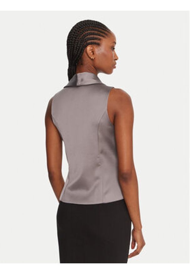 Rinascimento Kamizelka garniturowa CFC0124958003 Beżowy Slim Fit. Kolor: beżowy. Materiał: syntetyk