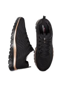 skechers - Skechers Sneakersy Get Connected 12615/BKRG Czarny. Kolor: czarny. Materiał: materiał #5