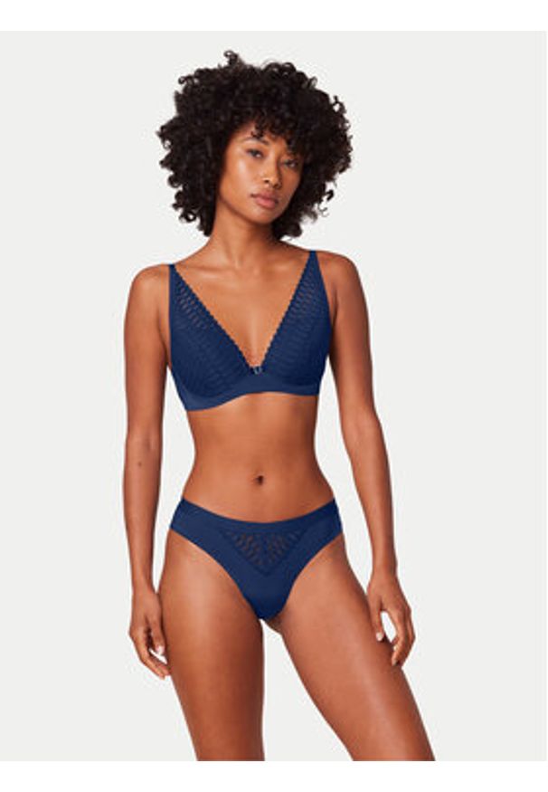 Triumph Biustonosz braletka Aura Spotlight 10216460 Niebieski. Kolor: niebieski. Materiał: syntetyk