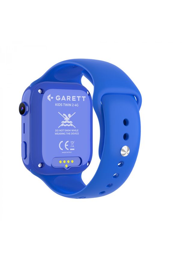 GARETT - Garett Kids Twin 2 4G niebieski. Rodzaj zegarka: smartwatch. Kolor: niebieski