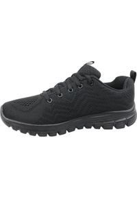 skechers - Buty do chodzenia damskie, Skechers Graceful Get Connected. Kolor: czarny. Materiał: materiał, tkanina, syntetyk. Sport: turystyka piesza