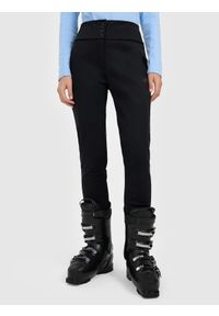 4f - 4F Spodnie narciarskie softshell membrana 5000 damskie - czarne M. Stan: podwyższony. Kolor: czarny. Materiał: softshell. Sezon: zima. Sport: narciarstwo #2