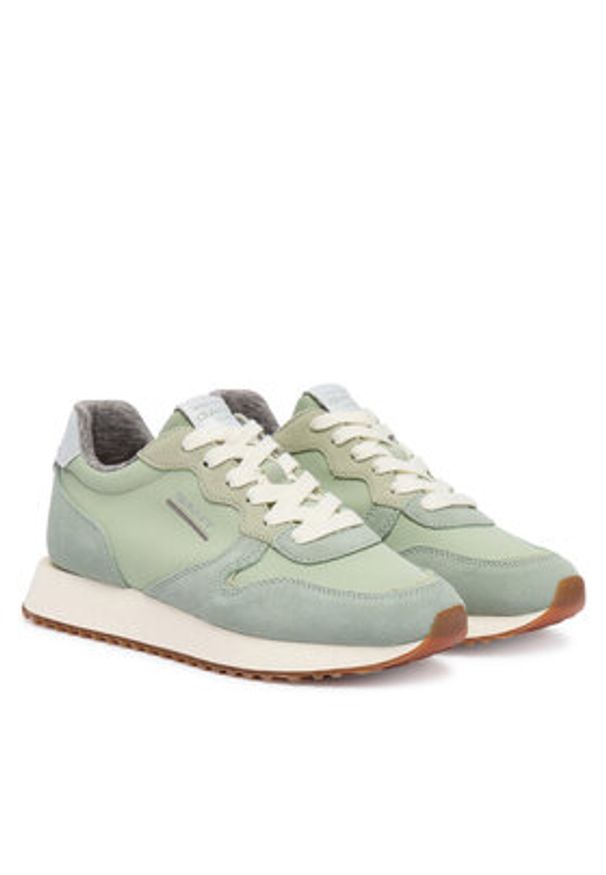 GANT - Gant Sneakersy 30533841 Zielony. Kolor: zielony. Materiał: skóra, zamsz