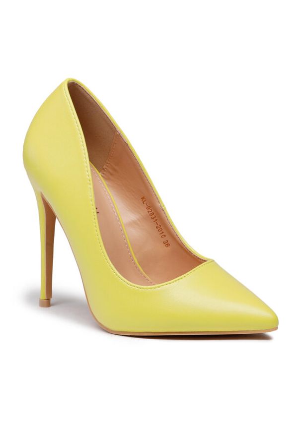 Szpilki DeeZee. Kolor: żółty