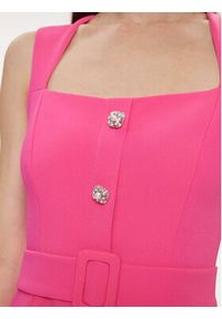 Nissa Sukienka koktajlowa RC14788 Różowy Slim Fit. Kolor: różowy. Materiał: syntetyk. Styl: wizytowy #3