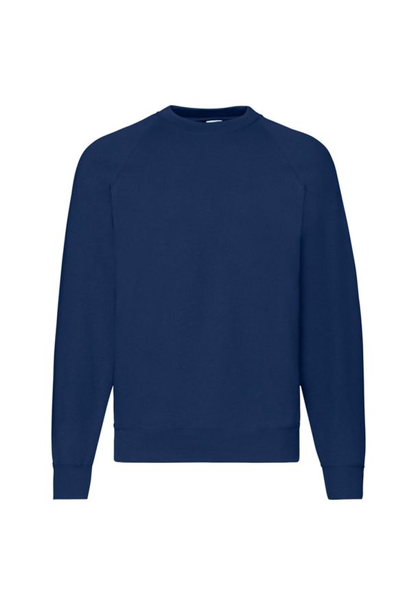 FRUIT OF THE LOOM - Klasyczna Bluza Raglanowa Unisex Dla Dorosłych. Kolor: niebieski. Długość rękawa: raglanowy rękaw