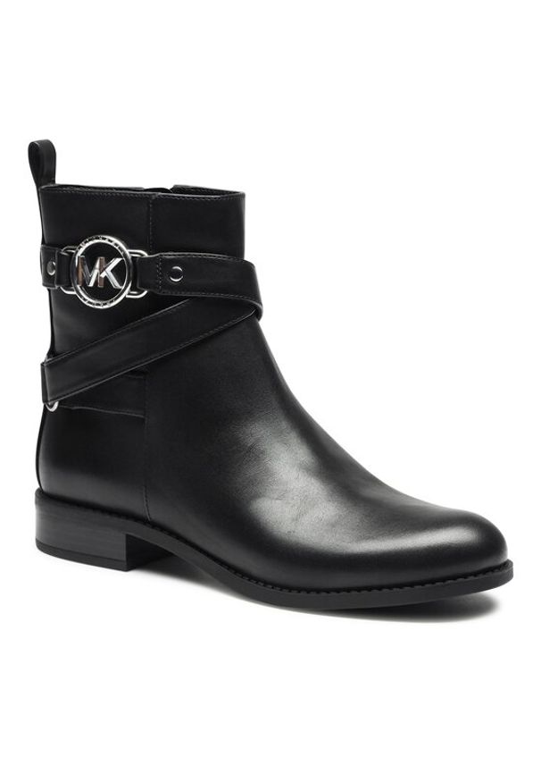 MICHAEL Michael Kors Botki Rory Flat Bootie 40F2ROFE8L Czarny. Kolor: czarny. Materiał: skóra