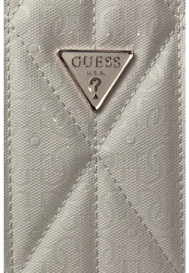 Guess - GUESS Biała damska torebka Aldina. Kolor: biały. Materiał: skórzane. Styl: elegancki