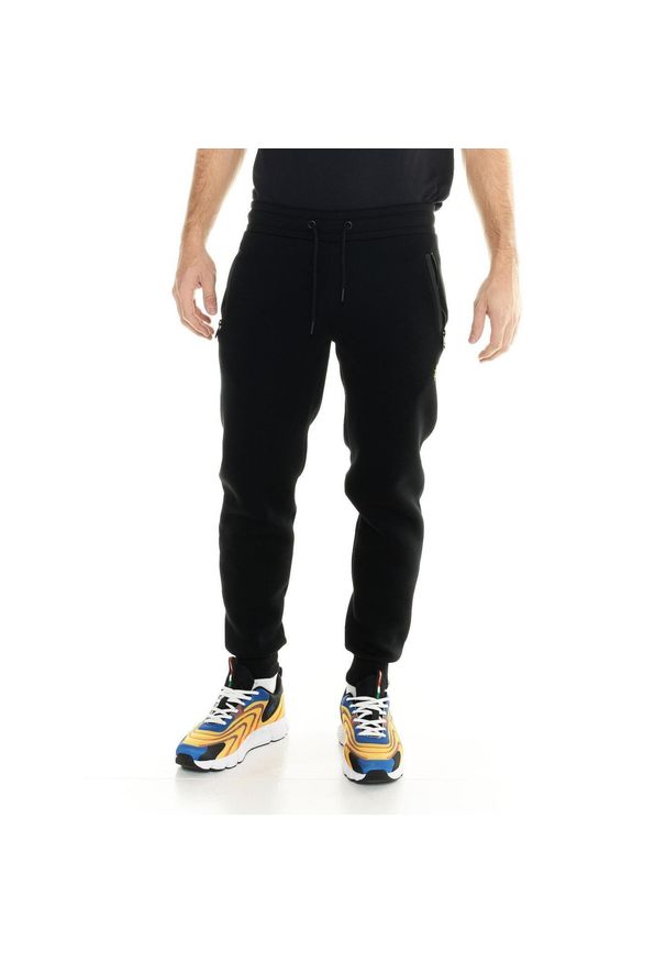 LEONE 1947 APPAREL - Męskie spodnie dresowe Leone Soft Basic. Kolor: czarny. Materiał: dresówka. Sport: fitness