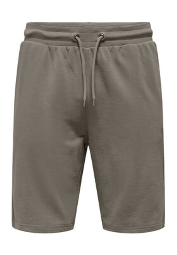 Only & Sons Szorty sportowe Neil 22015623 Zielony Regular Fit. Kolor: zielony. Materiał: bawełna. Styl: sportowy
