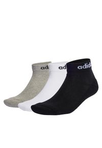 Adidas - adidas Skarpety Niskie Unisex Linear Ankle Socks Cushioned Socks 3 Pairs IC1304 Szary. Kolor: szary #1