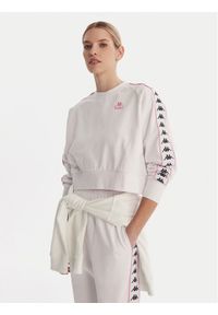 Kappa Bluza Banda Marbella 351S2HW Biały Oversize. Kolor: biały. Materiał: bawełna #1