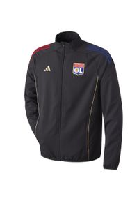 Adidas - Kurtka dresowa Prematch OL 2025/26. Kolor: czarny. Materiał: dresówka. Sport: piłka nożna #2