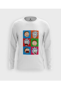 MegaKoszulki - Koszulka męska z dł. rękawem Emocje Rick and Morty. Materiał: bawełna #1