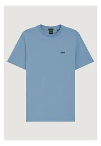 BOSS T-Shirt 50506373 Niebieski jasny Regular Fit. Kolor: niebieski. Materiał: bawełna #4