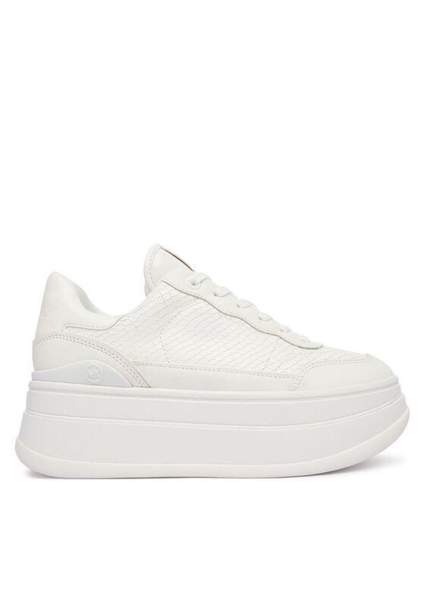 MICHAEL Michael Kors Sneakersy Hayes 43R4HYFS2E Biały. Kolor: biały. Materiał: skóra
