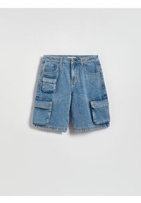 Reserved - Jeansowe szorty - niebieski. Kolor: niebieski. Materiał: jeans #1
