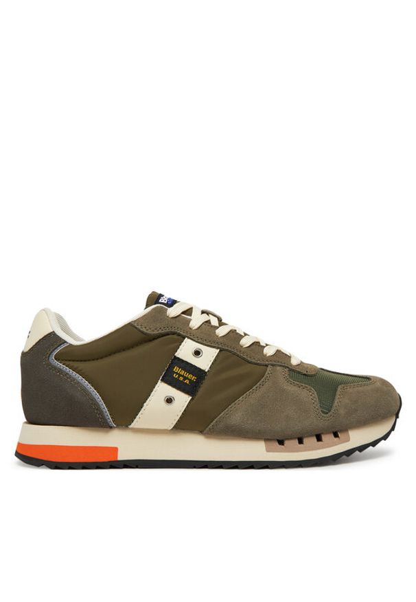 Blauer Sneakersy S5QUEENS01 Khaki. Kolor: brązowy. Materiał: materiał