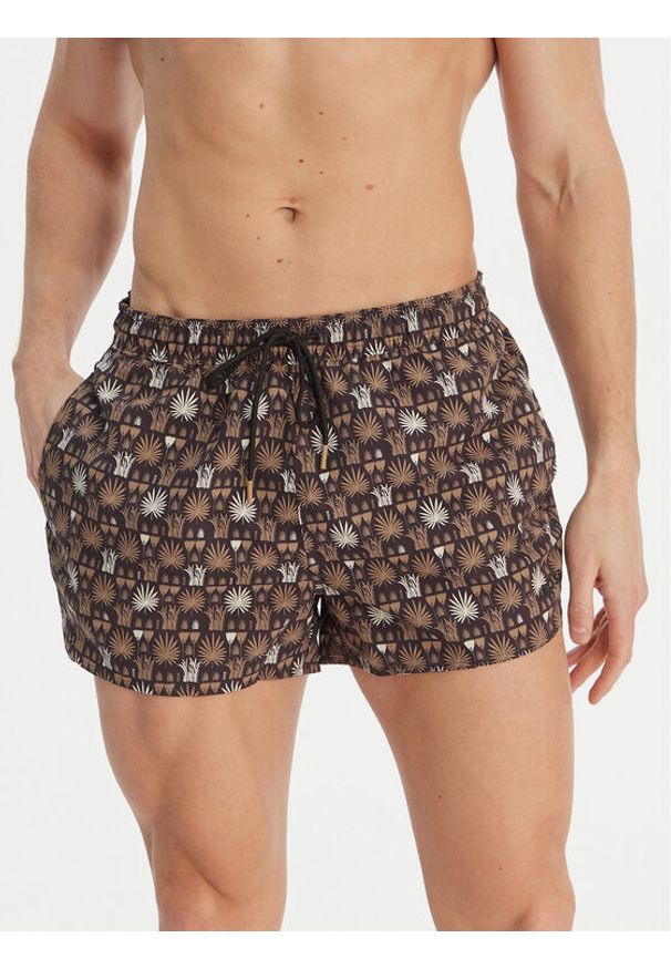 BOSS Szorty kąpielowe Cala 50539294 Czarny Regular Fit. Kolor: czarny. Materiał: syntetyk