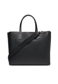 TOMMY HILFIGER - Tommy Hilfiger Torebka Th Distinct Satchel AW0AW17463 Czarny. Kolor: czarny. Materiał: skórzane #5