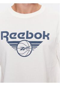 Reebok T-Shirt Basketball IL4435 Biały Regular Fit. Kolor: biały. Materiał: bawełna