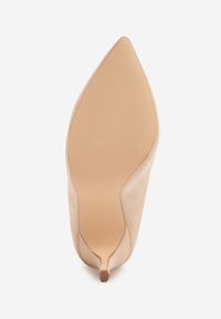 Renee - Beżowe Szpilki Vices z Wkładką ze Skóry Naturalnej Innatia. Okazja: na co dzień, na spotkanie biznesowe, na ślub cywilny, do pracy, na wesele. Kolor: beżowy. Materiał: skóra. Obcas: na szpilce. Styl: casual, biznesowy, elegancki, wizytowy #3