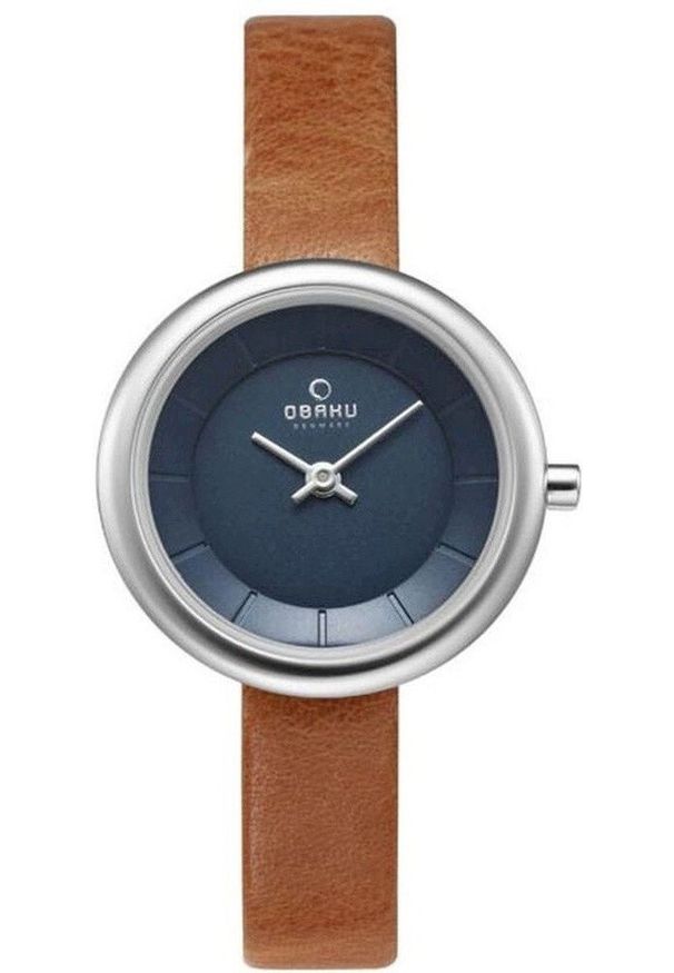 OBAKU - Zegarek damski Obaku Denmark V146LCLRZ brązowy. Kolor: brązowy