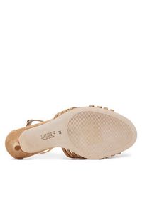 Lauren Ralph Lauren - LAUREN RALPH LAUREN Sandały Allie 802966856001 Beżowy. Kolor: beżowy. Materiał: skóra #3