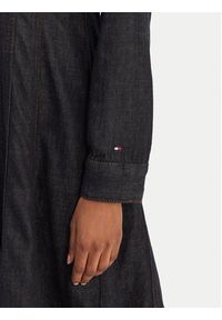 TOMMY HILFIGER - Tommy Hilfiger Sukienka jeansowa WW0WW48520 Granatowy Regular Fit. Kolor: niebieski. Materiał: bawełna #4